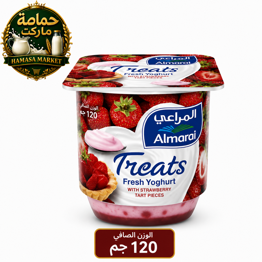  المراعي زبادي فراولة تريتس 105 جم