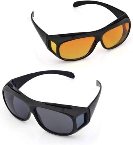 نظارات HD Vision Wrap Around للرؤية الليلية – تقلل الوهج وتوضح الرؤية أثناء القيادة