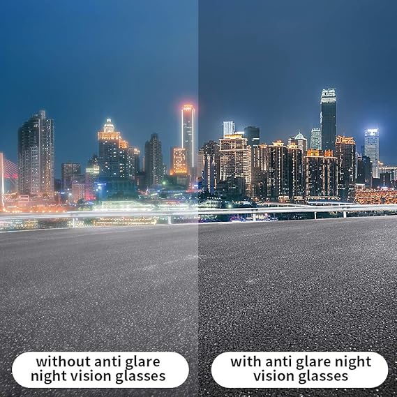 نظارات HD Vision Wrap Around للرؤية الليلية – تقلل الوهج وتوضح الرؤية أثناء القيادة