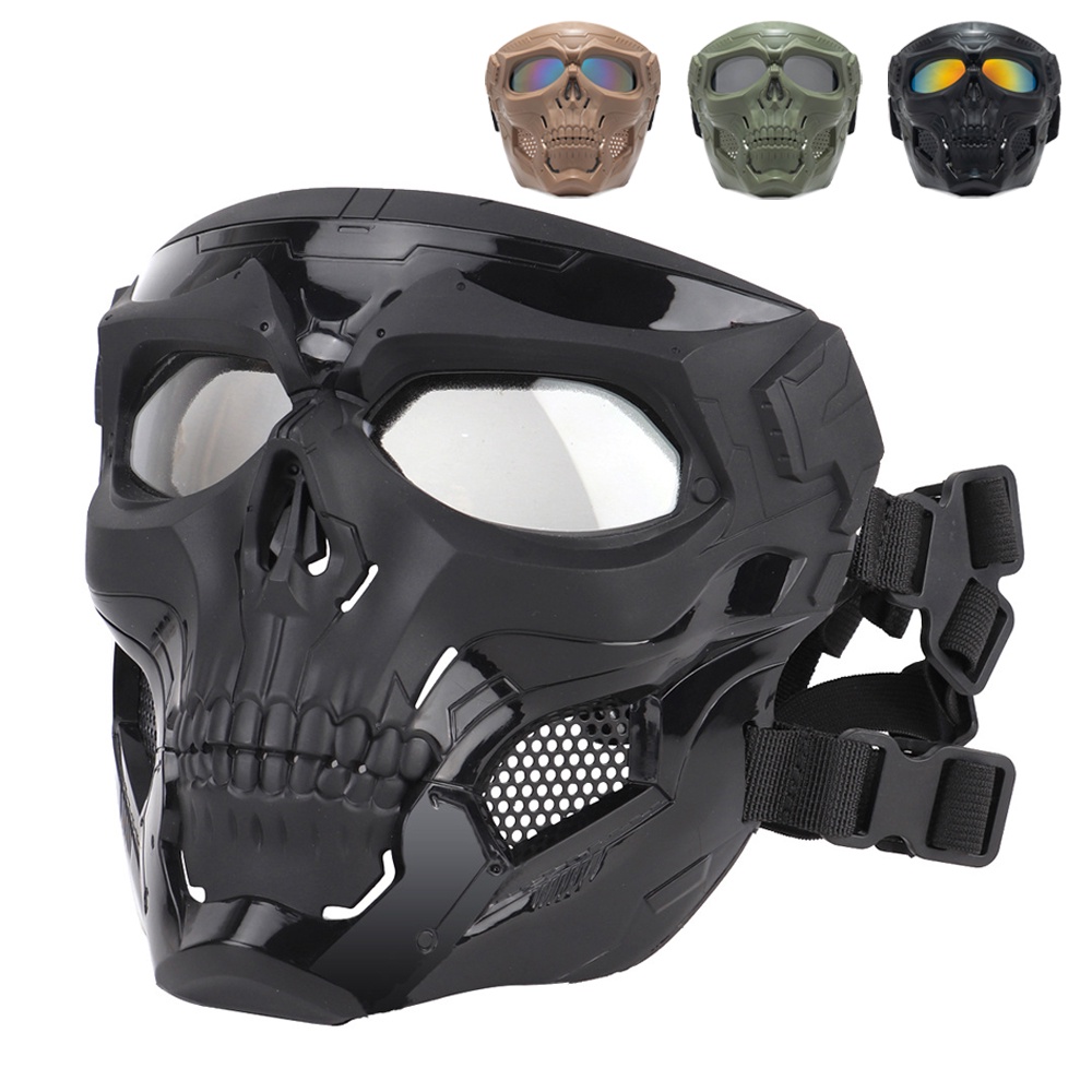 قناع الشبح Ghost Mask بحماية كاملة للوجه – مثالي لراكبي الدراجات النارية | تصميم شرس