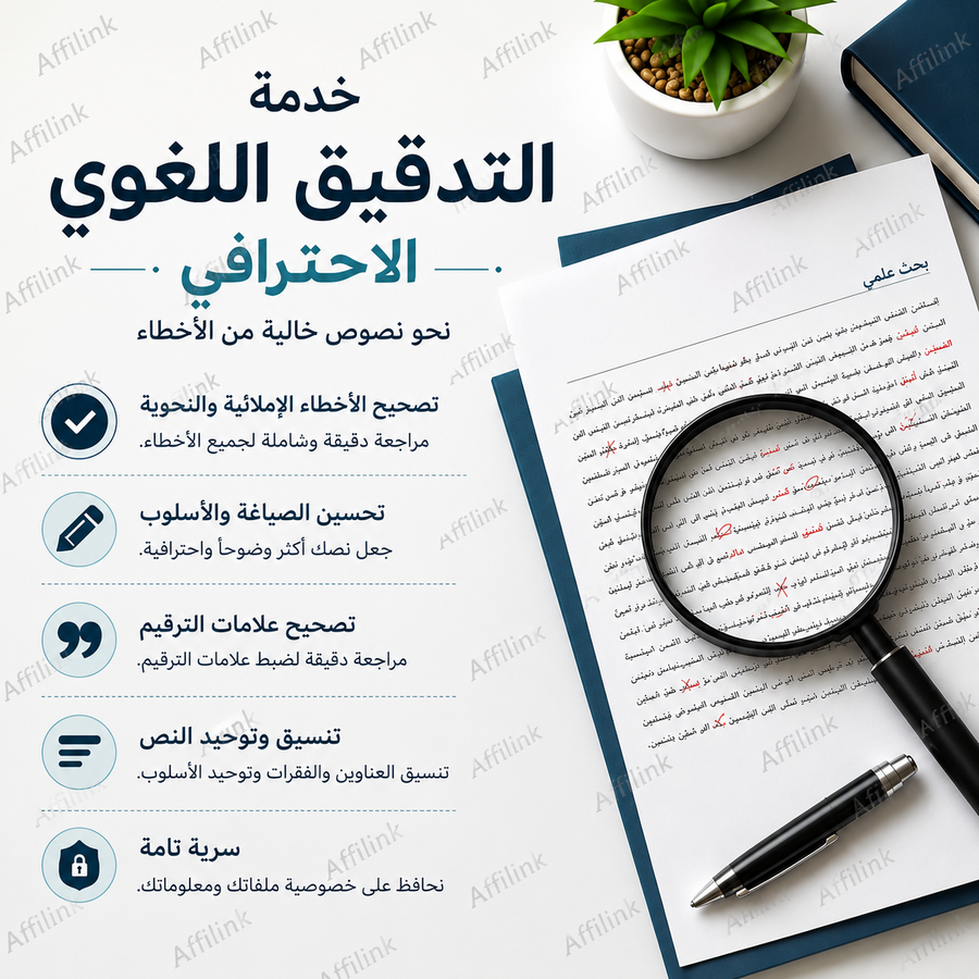 خدمة التدقيق اللغوي الاحترافي