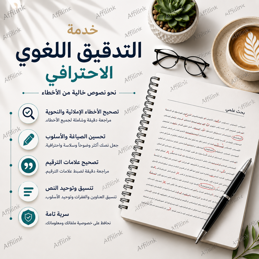خدمة التدقيق اللغوي الاحترافي