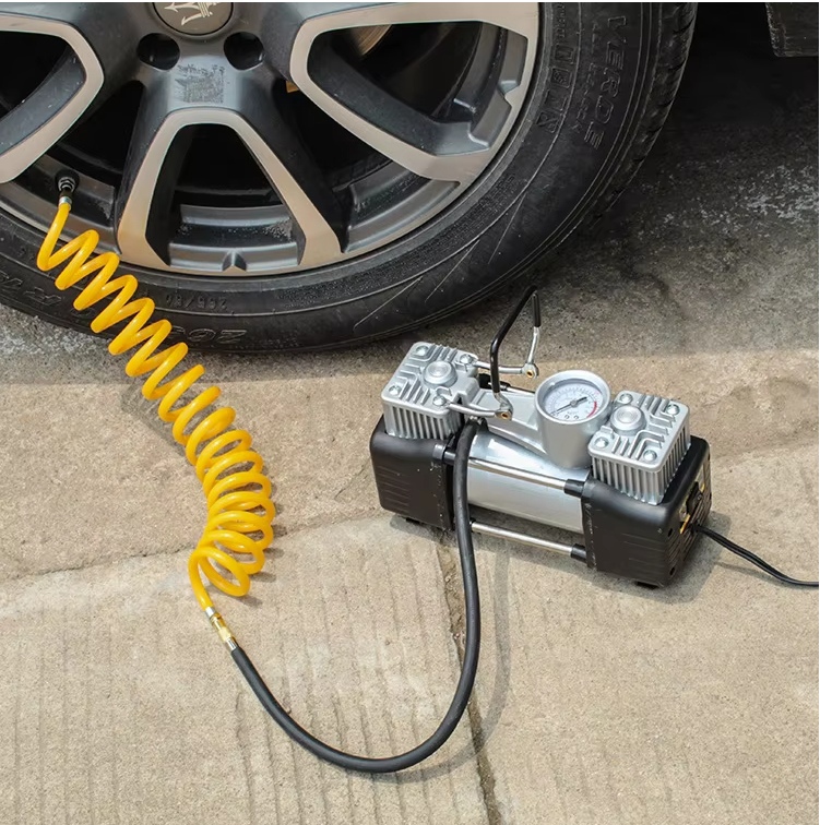 كمبروسور هواء 2 سلندر 628-4x4 – نفخ الكاوتش في ثواني بقوة ربع حصان بدون سخونة