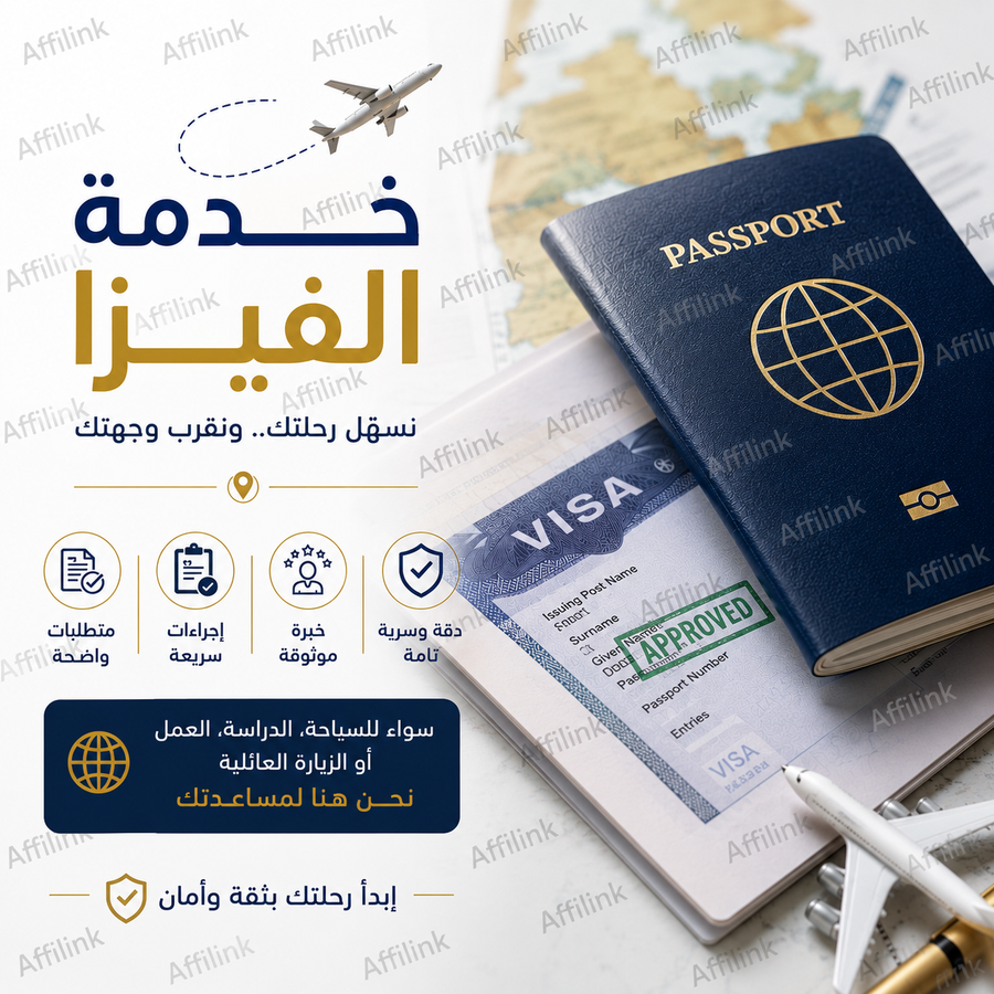 خدمة استخراج التأشيرة