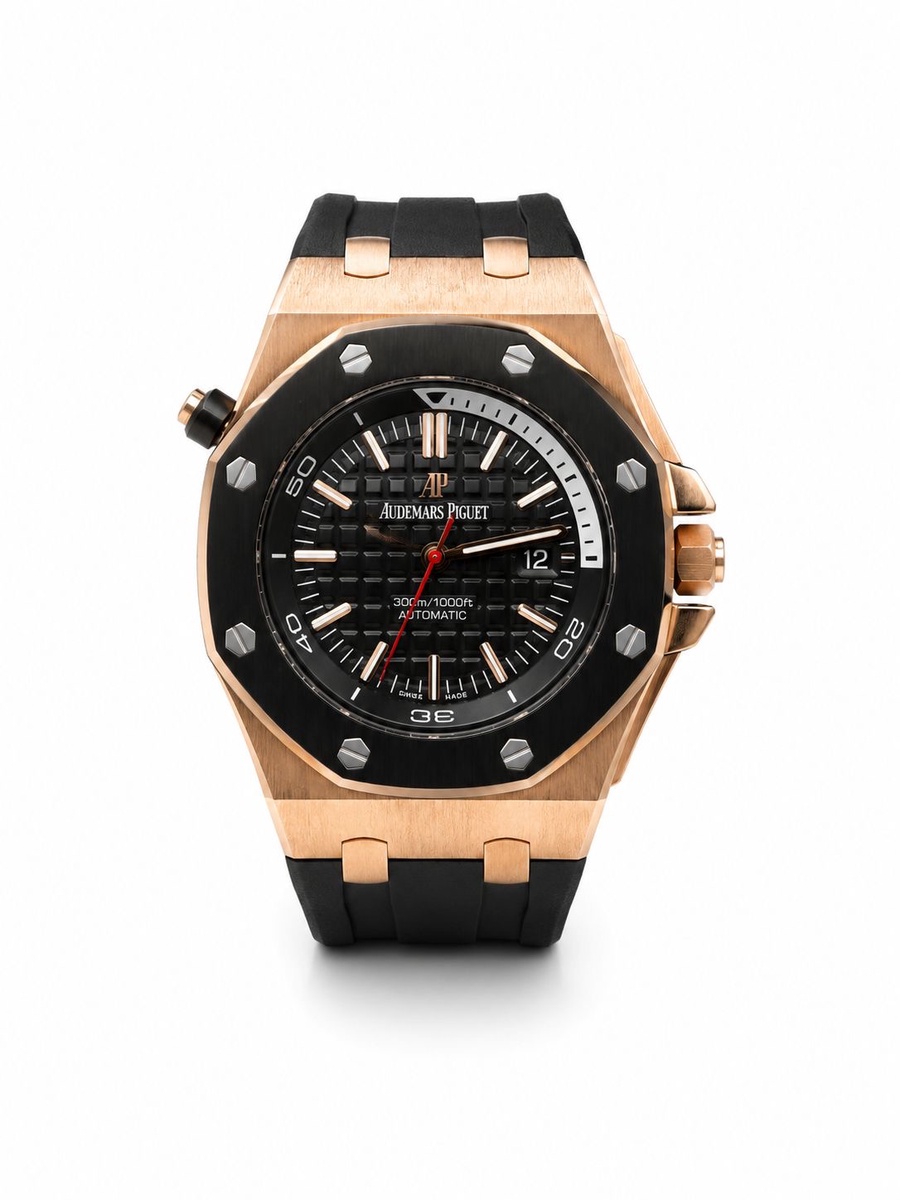 AP rose gold rubber