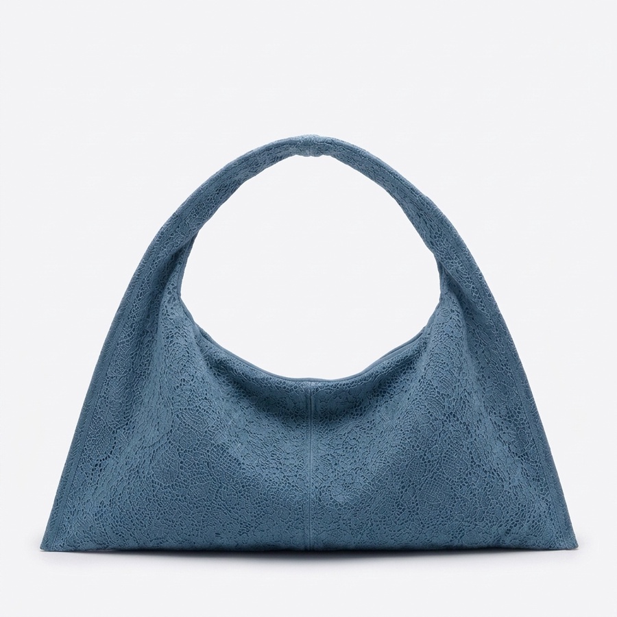 MANSA Dusty-Blue Lace Handbag
