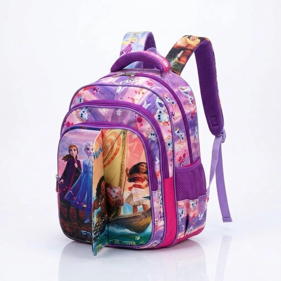 طقم  شنطة مدرسة  أطفالي ظهر  "Golden Bag brand " قلاب 3 وشوش مقاس 14- 3 قطع| Demand & Beyond