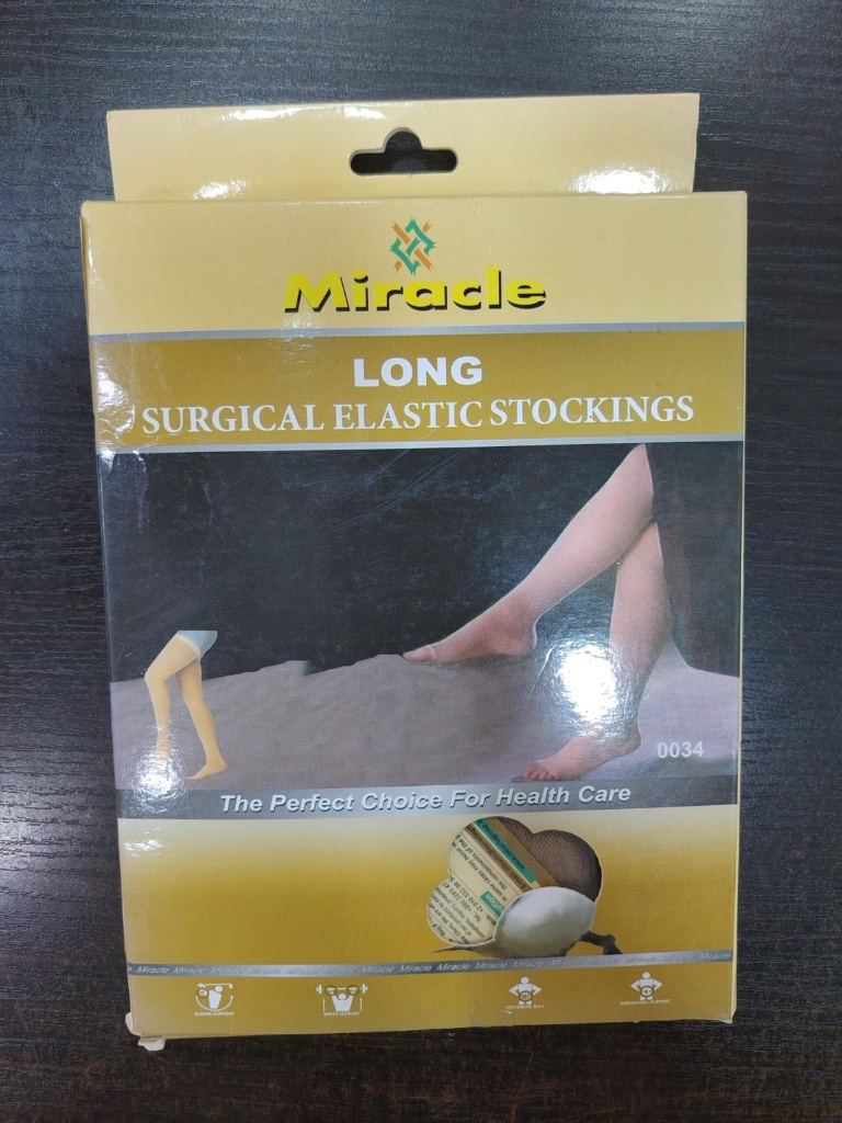 وارب للدوالي الطويلة من ميراكل Miracle Long Surgical Elastic Stockings