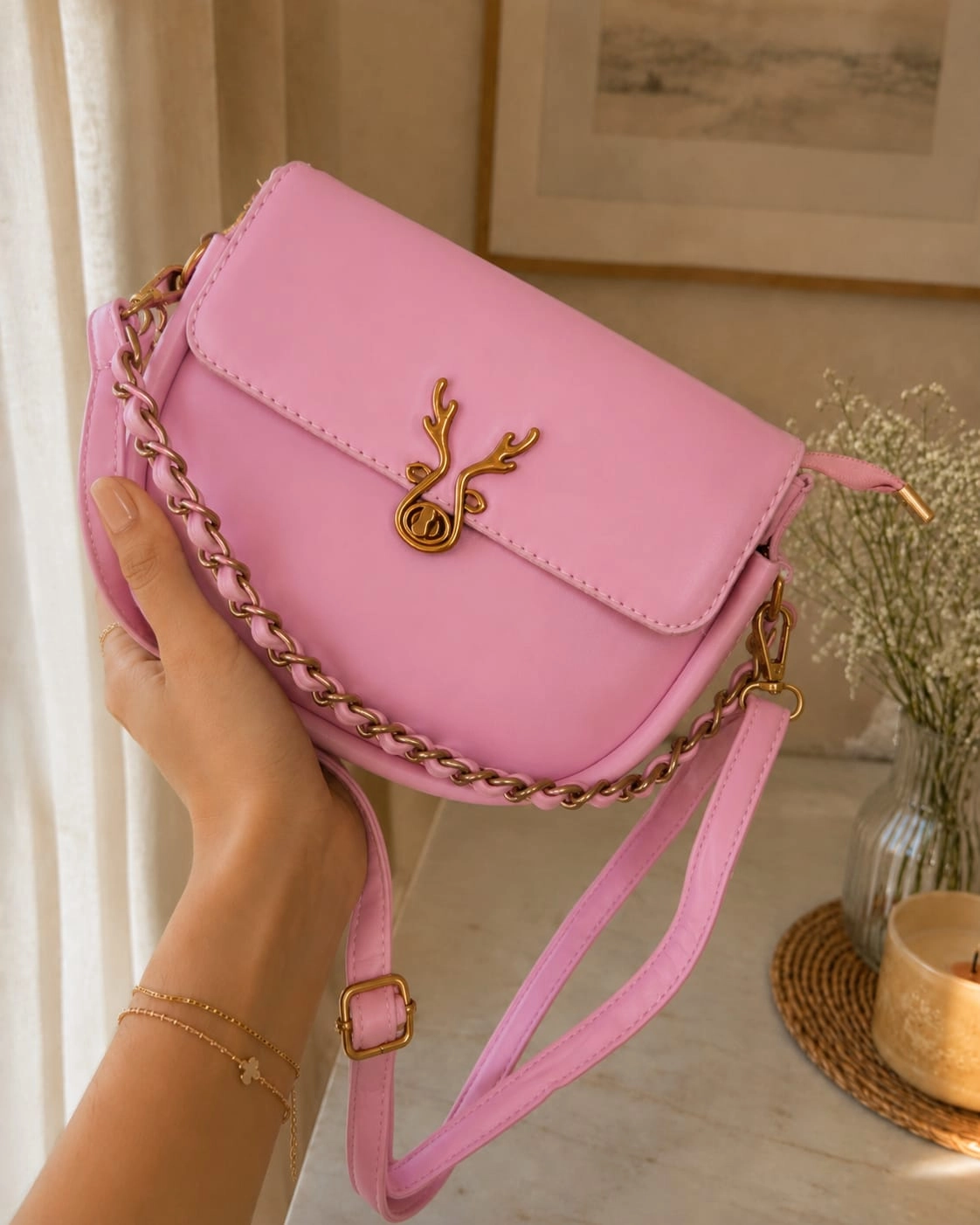 Deer Charm Bag
