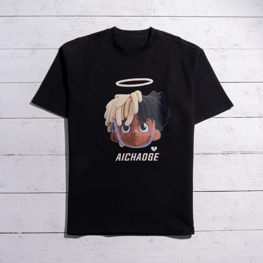 تيشيرت AICHAOGE 3D أنترلوك قطن 100% | أوفر سايز للجنسين
