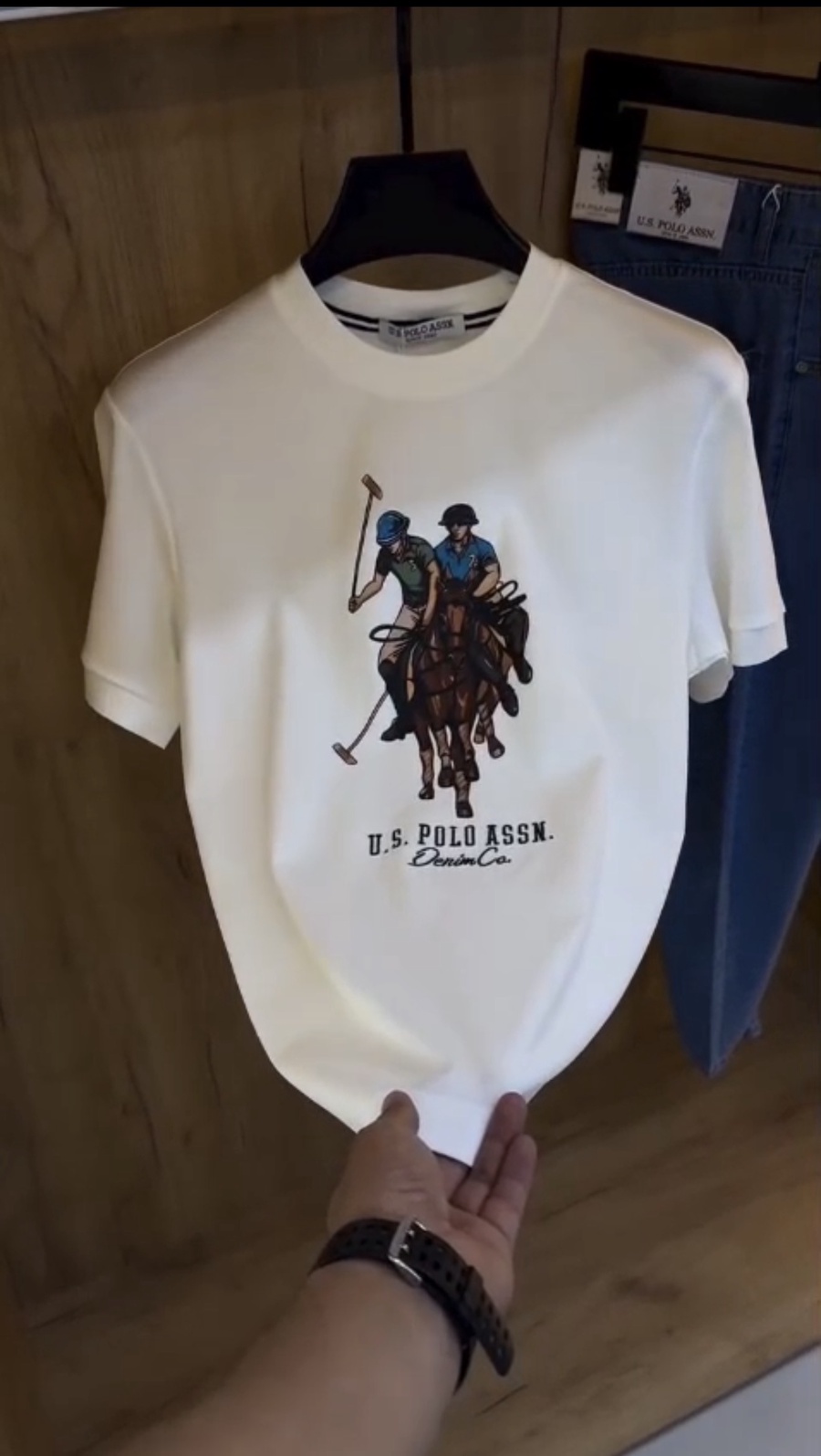 تيشيرت POLO U.S أنترلوك قطن 100% | خامة فاخرة للجنسين