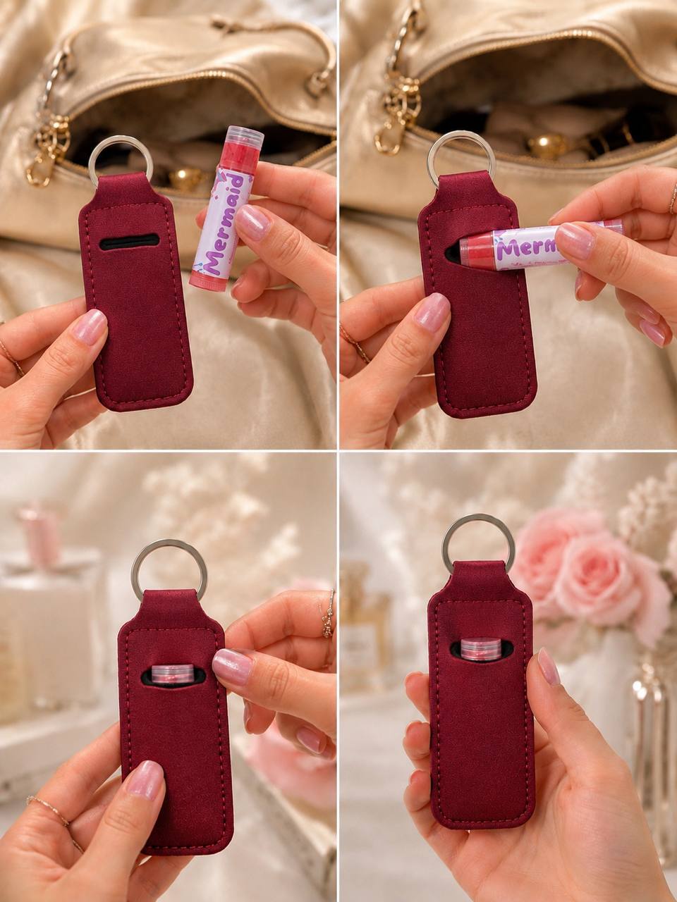 Lip Balm Keychain Holder | مدالية مرطب الشفاه