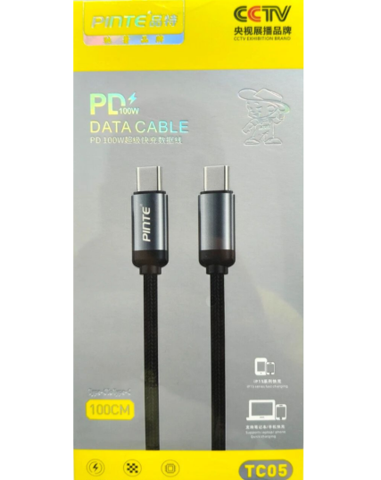 PINTE TC05 USB-C to USB-C PD 100W Fast Charging & Data Cable