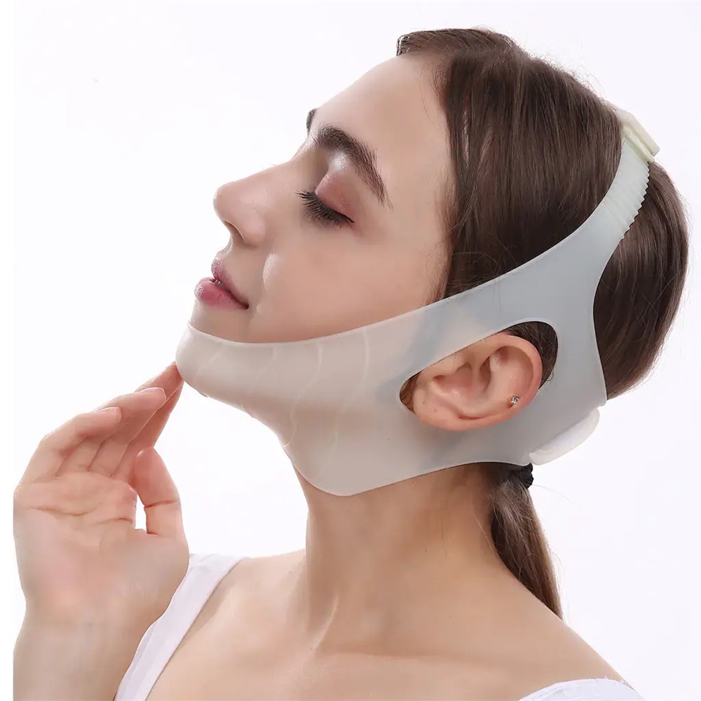 Face Lift V-Line Mask | قناع دعم الفك والذقن لتثبيت كريمات وسيروم العناية بالبشرة