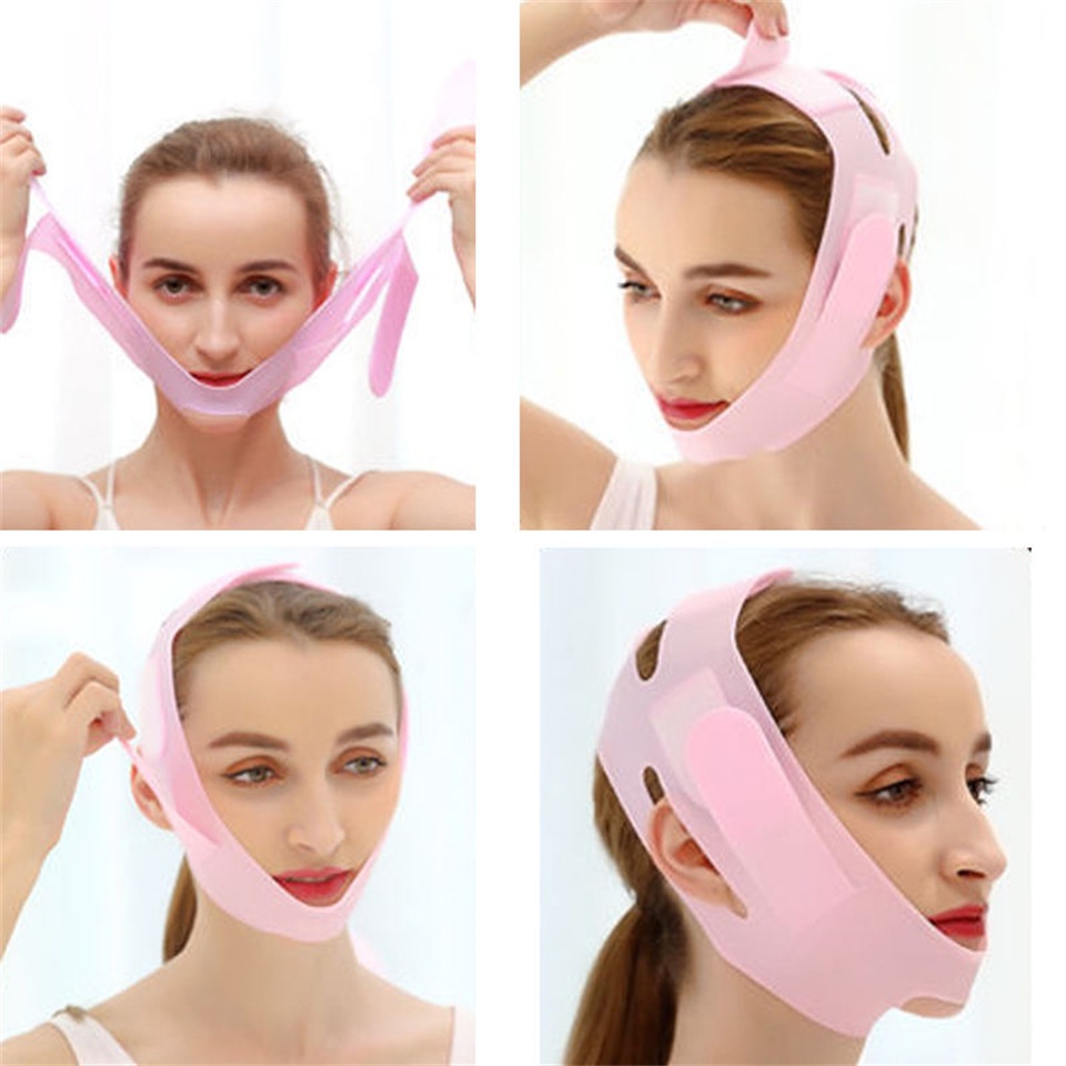 Face Lift V-Line Mask | قناع دعم الفك والذقن لتثبيت كريمات وسيروم العناية بالبشرة