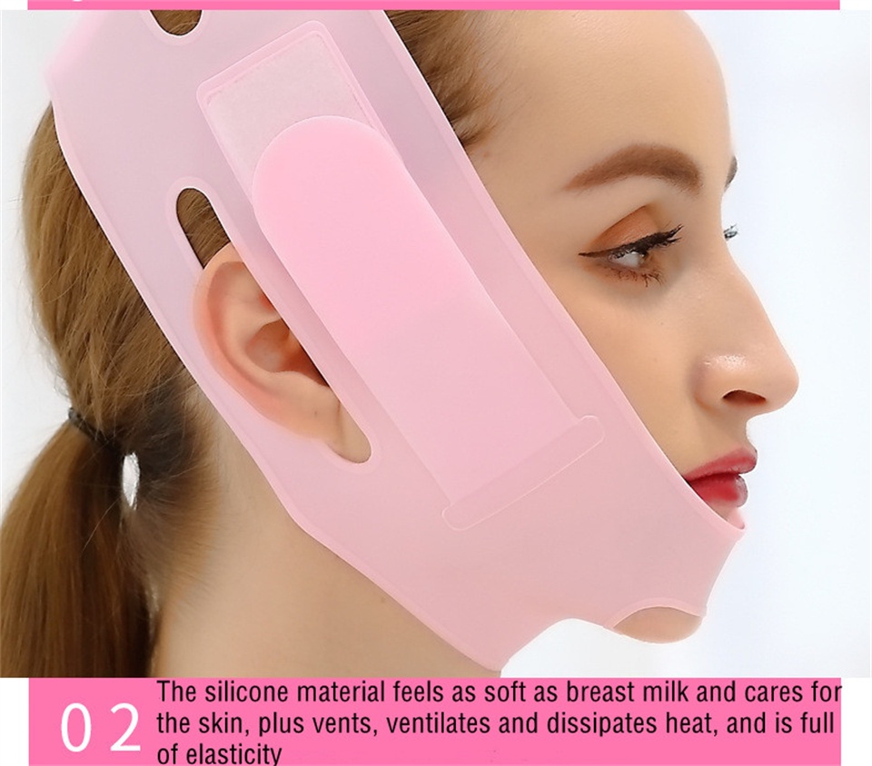 Face Lift V-Line Mask | قناع دعم الفك والذقن لتثبيت كريمات وسيروم العناية بالبشرة