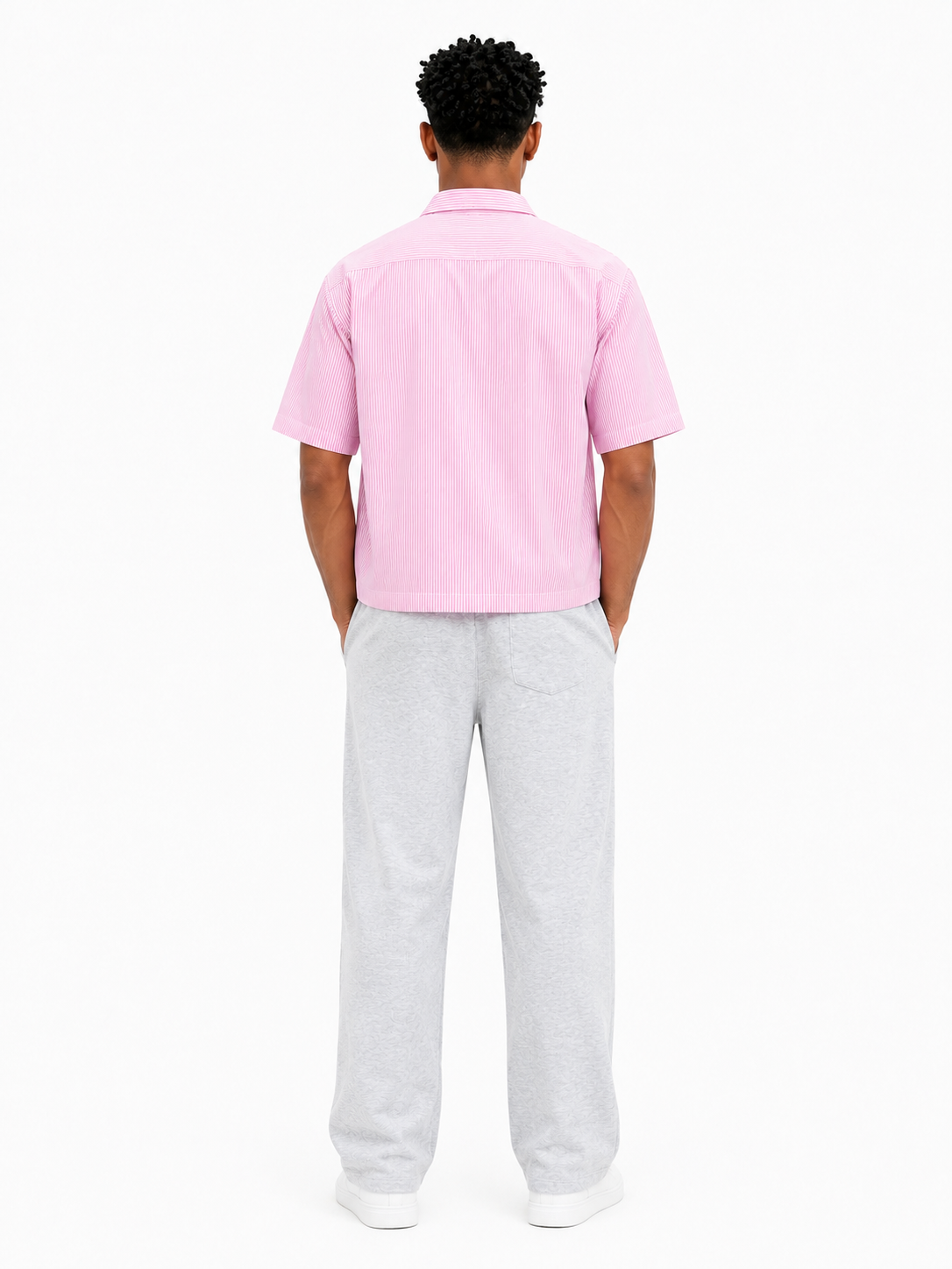 Striped Shirt (Powder Pink)