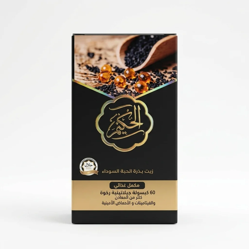 كبسولات زيت حبة البركه - 60 كبسولة
