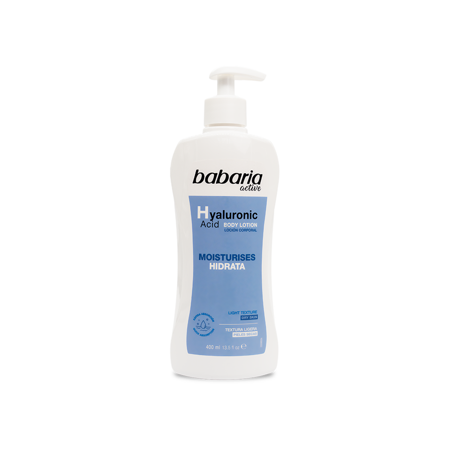حليب الجسم المرطب بحمض الهيالورونيك من باباريا (500 مل) - Babaria Hyaluronic Acid Body Milk