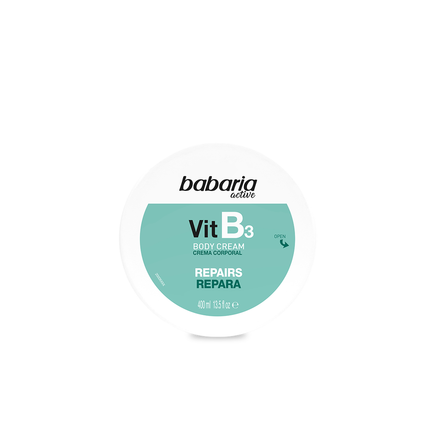 كريم الجسم المجدد والمرطب بفيتامين B3 من باباريا (400 مل) - Babaria Vit B3 Body Cream