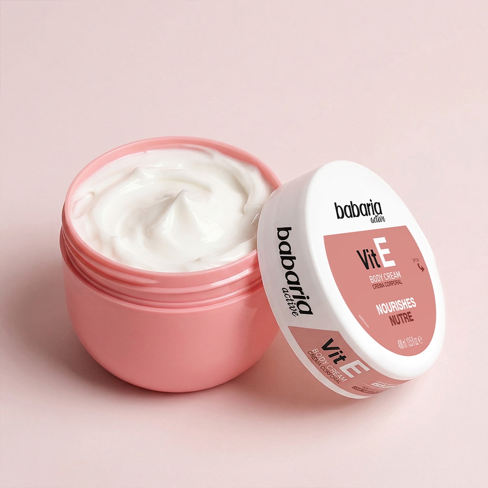 كريم الجسم المغذي والمرطب بفيتامين E من باباريا (400 مل) - Babaria Vit E Body Cream