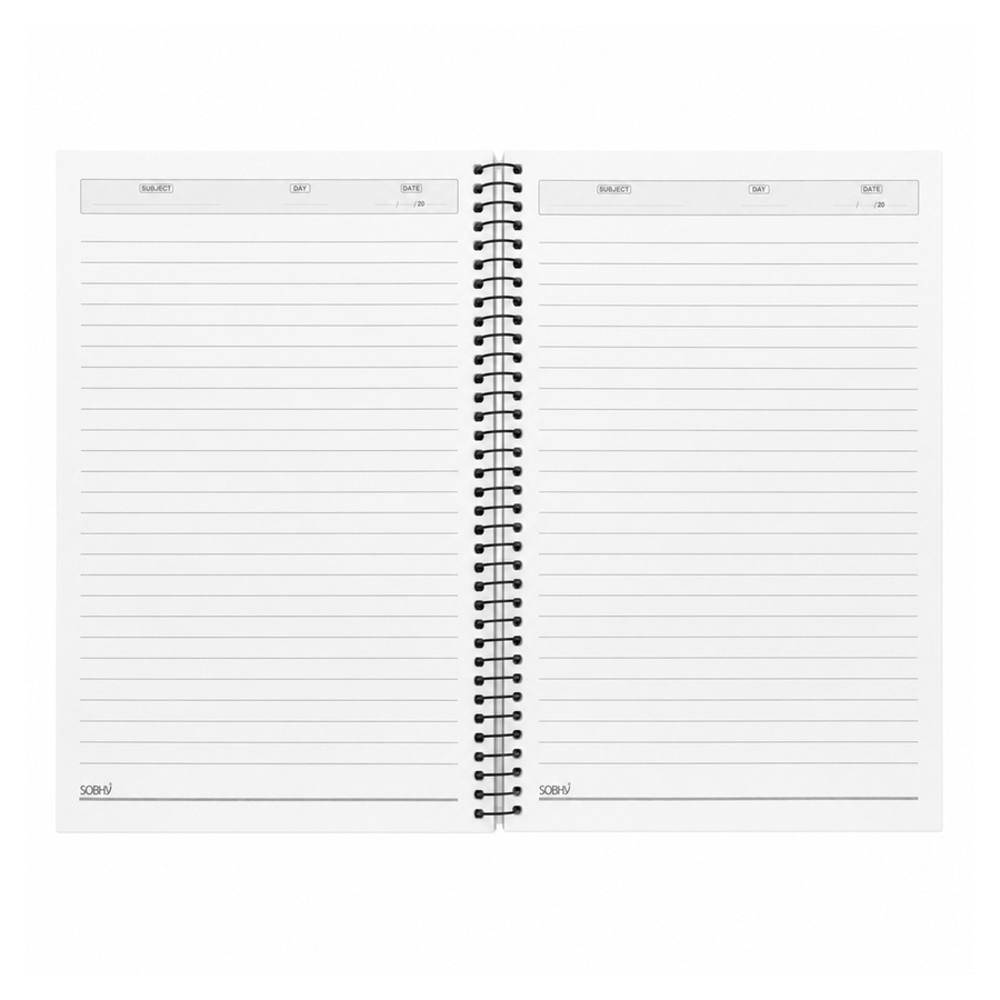 SOBHY A4 Kraft Cover Spiral Notebook – 60 Sheets