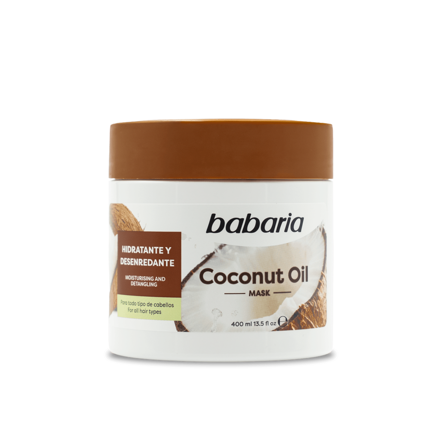 ماسك الشعر المرطب والمعيد لهيكلية الشعر بزيت جوز الهند من باباريا (400 مل) - Babaria Coconut Oil Hair Mask