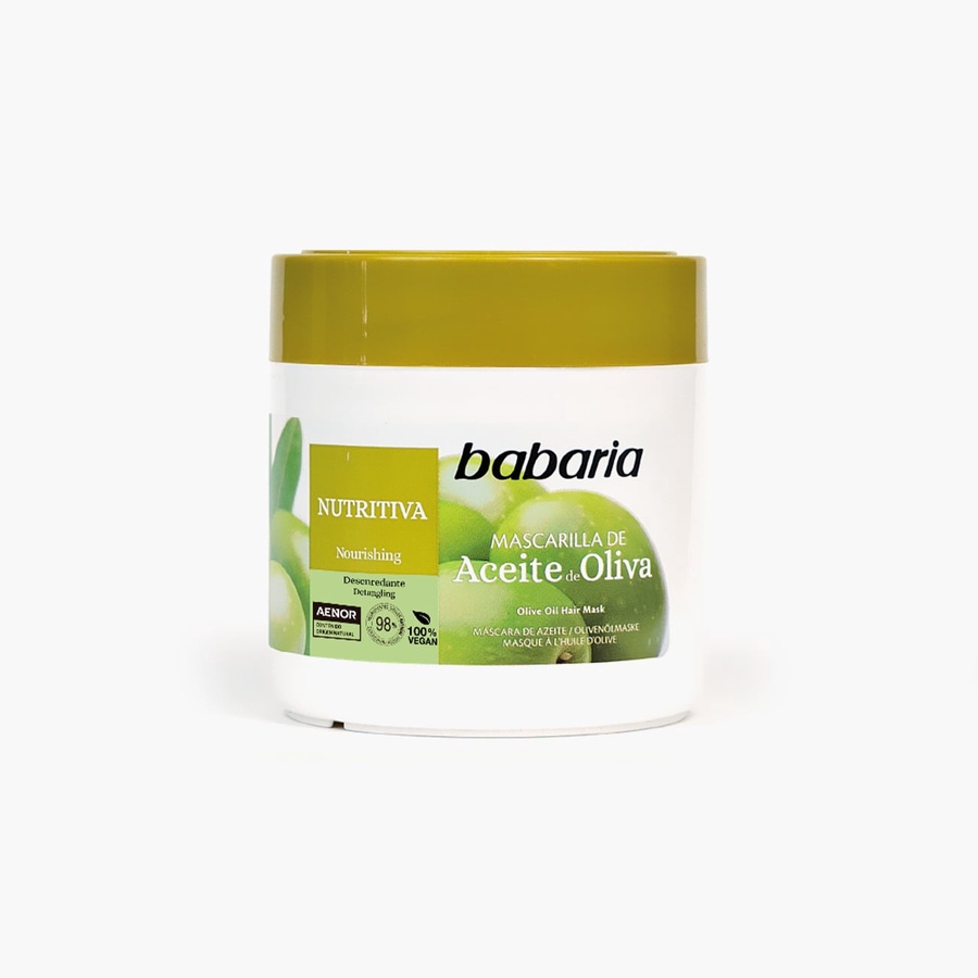 ماسك الشعر المغذي والمصلح بزيت الزيتون من باباريا (400 مل) - Babaria Olive Oil Hair Mask