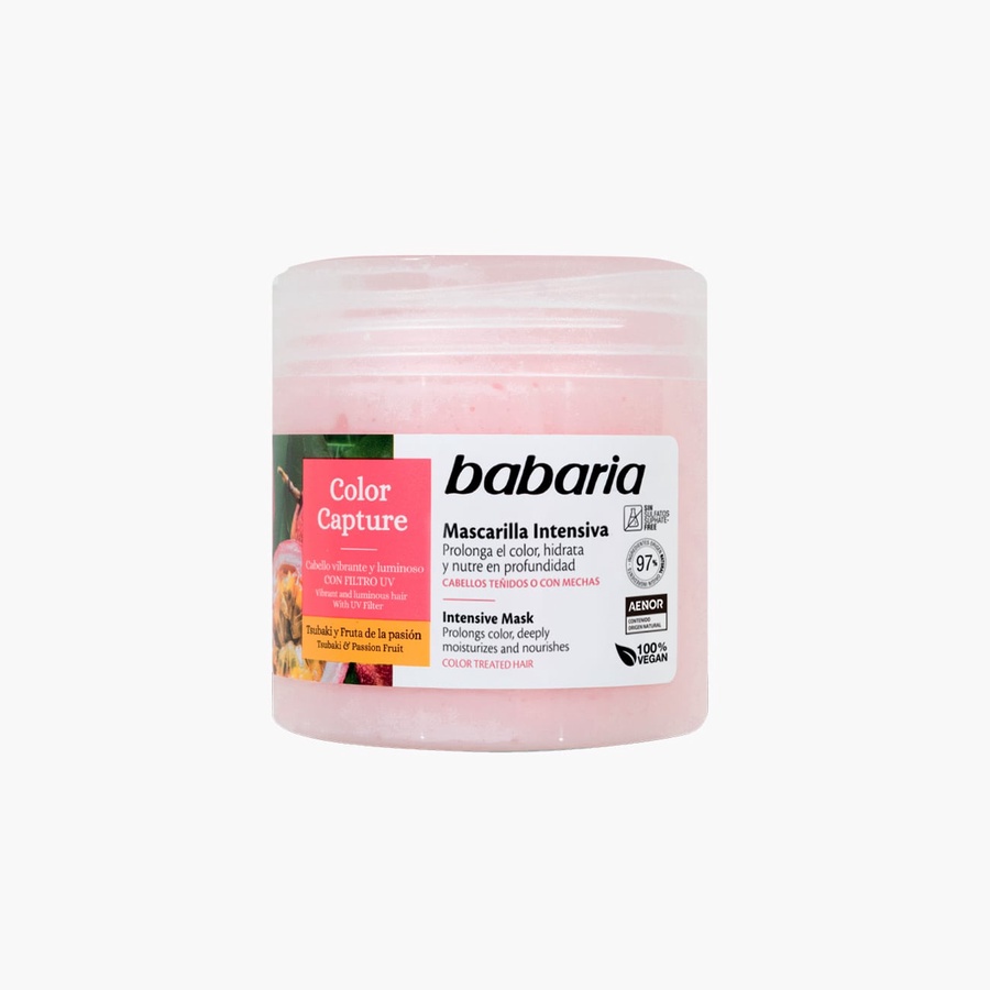 ماسك الحفاظ على لون الشعر المصبوغ من باباريا (500 مل) - Babaria Color Capture Hair Mask