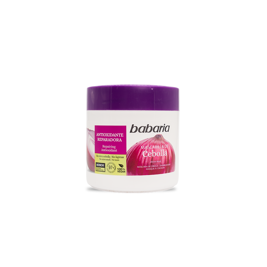ماسك الشعر المغذي والمقوي بخلاصة البصل من باباريا (400 مل) - Babaria Onion Hair Mask