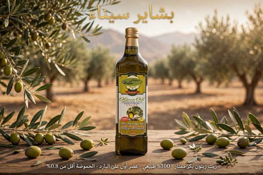 olive oil زيت زيتون بكر ممتاز معصور على البارد