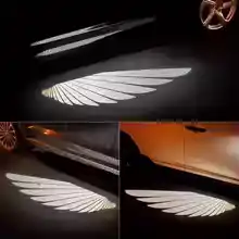 قطعة اضواء على شكل اجنحة للسيارة