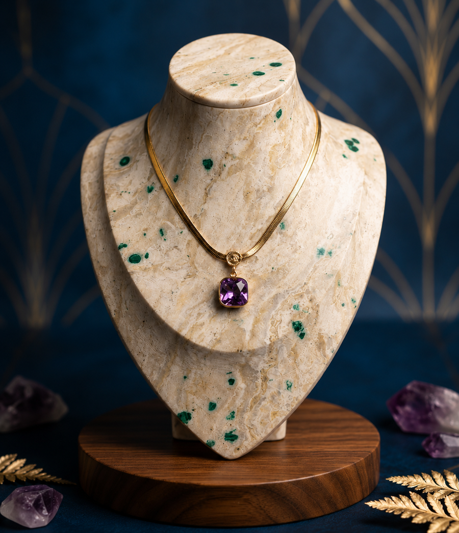 Amethyst Pendant Necklace