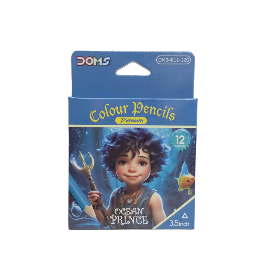 علبة الوان خشب (DOMS ocean prince) قصيرة 12 لون