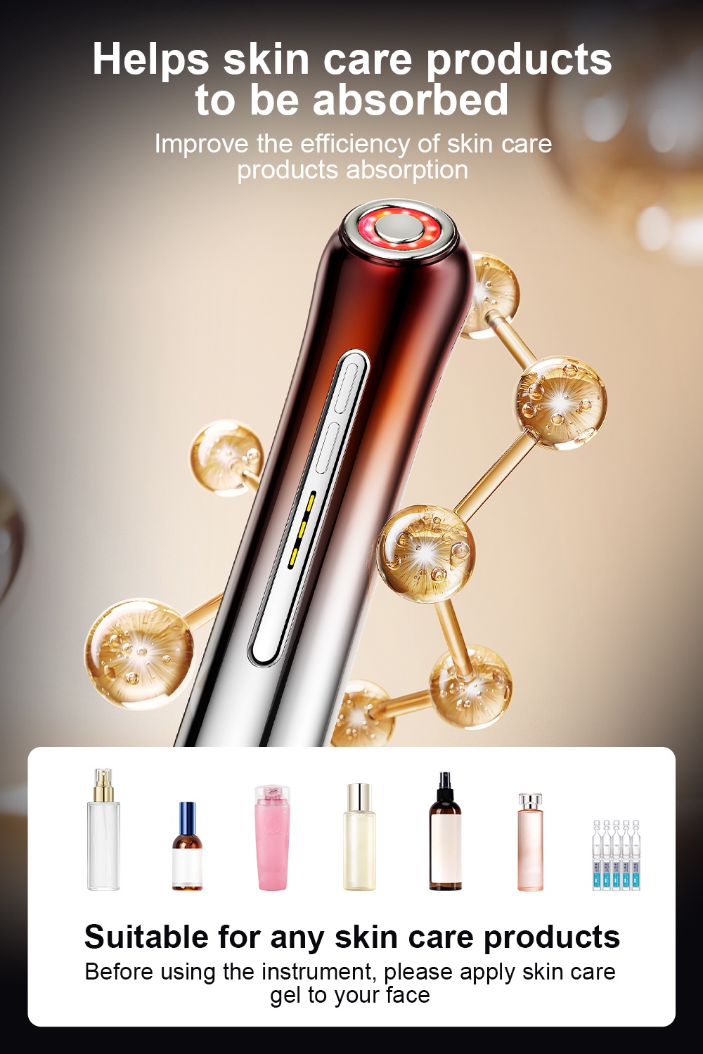 جهاز Glowlift Pro لشد الوجه - تقنية LED والاهتزاز الصوتي لبشرة شابة وخالية من التجاعيد
