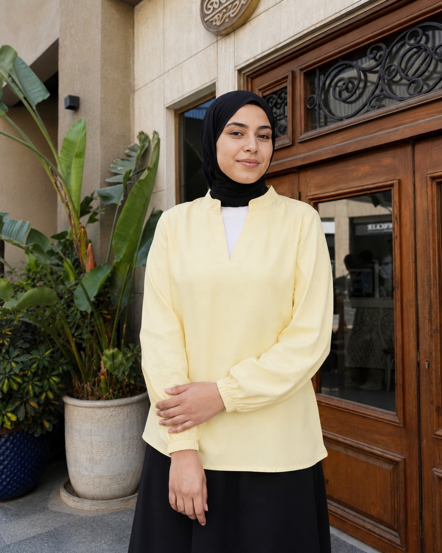 Plain blouse