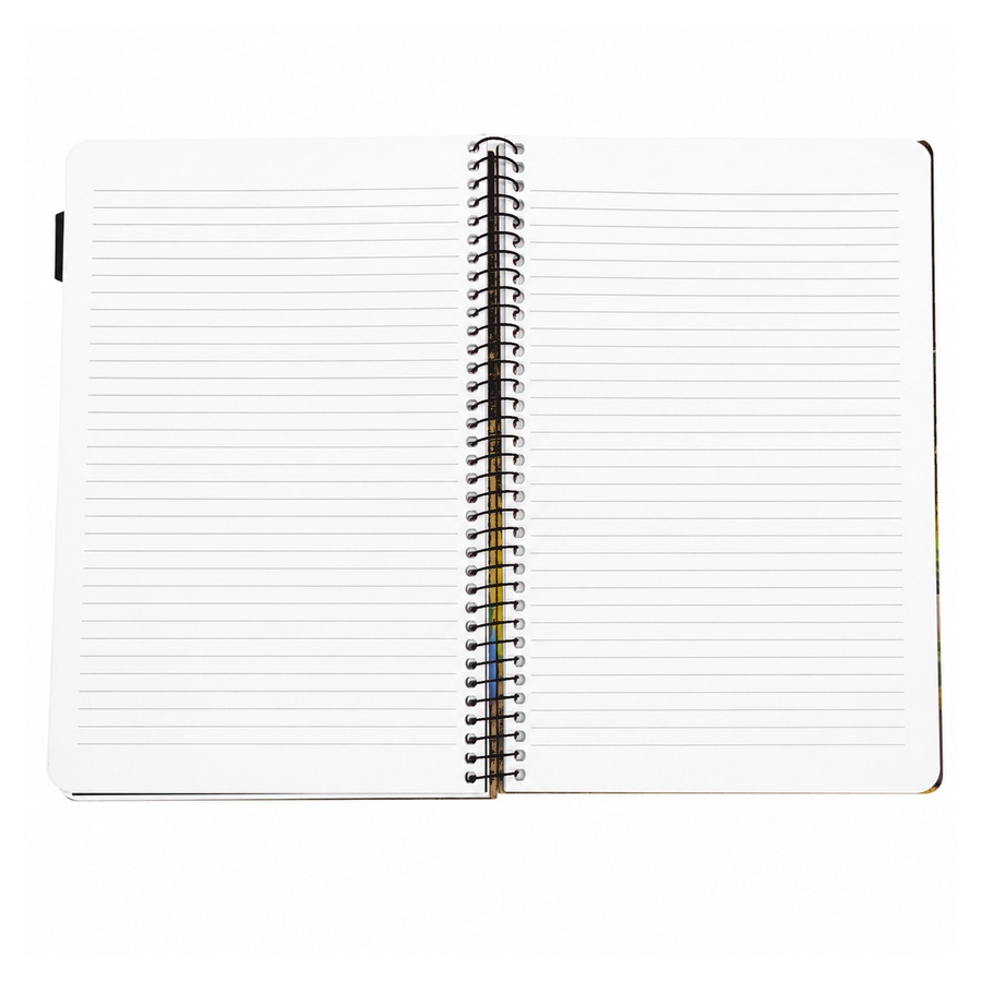 SOBHY A4 Hardcover Spiral Notebook – 240 Sheets – 6 Subjects