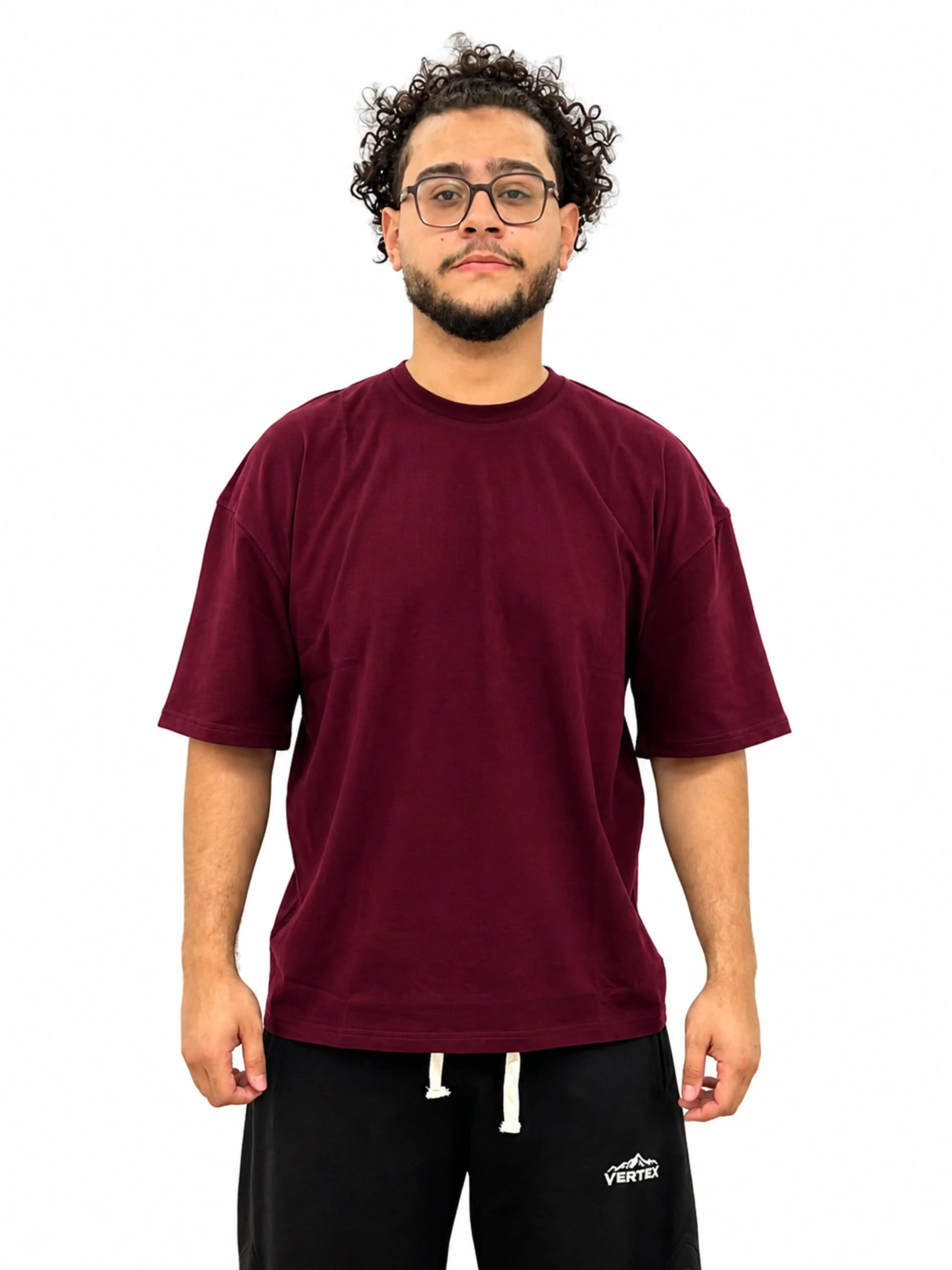 Burgundy Oversized T-shirt