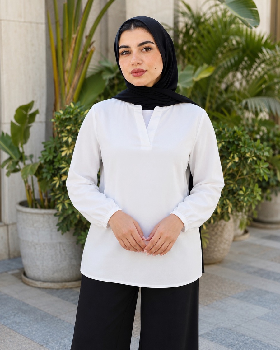 Plain blouse