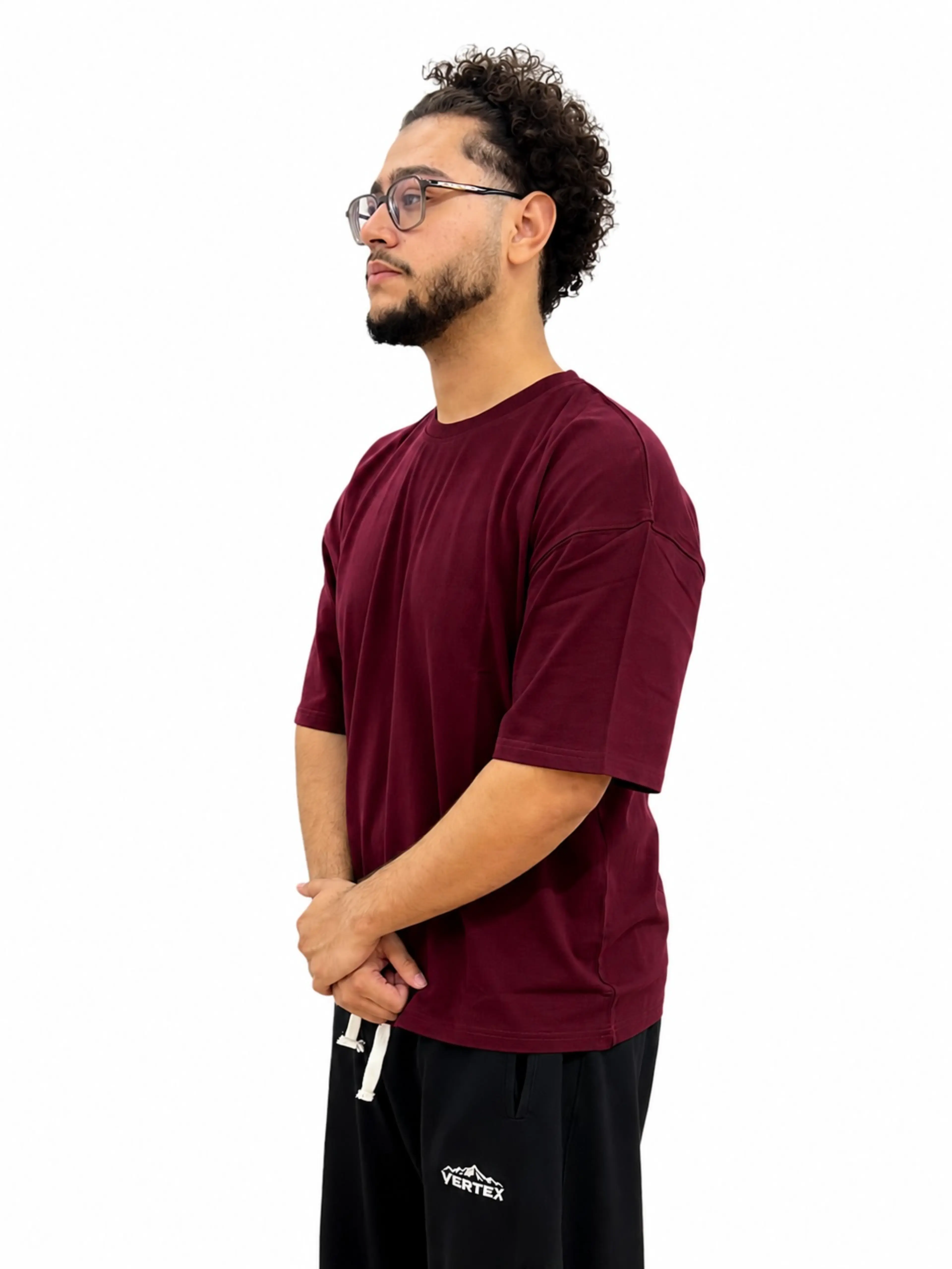 Burgundy Oversized T-shirt
