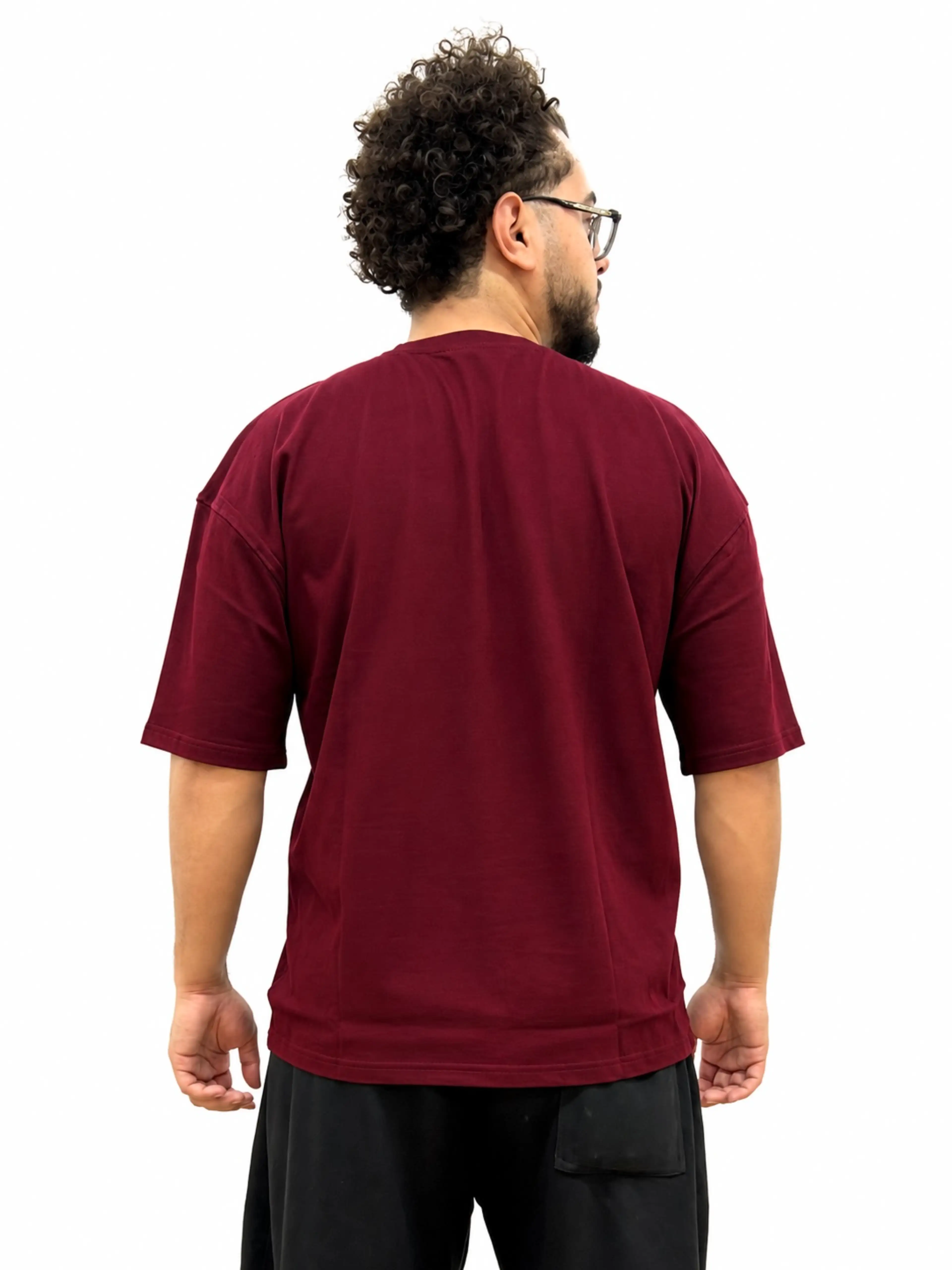 Burgundy Oversized T-shirt
