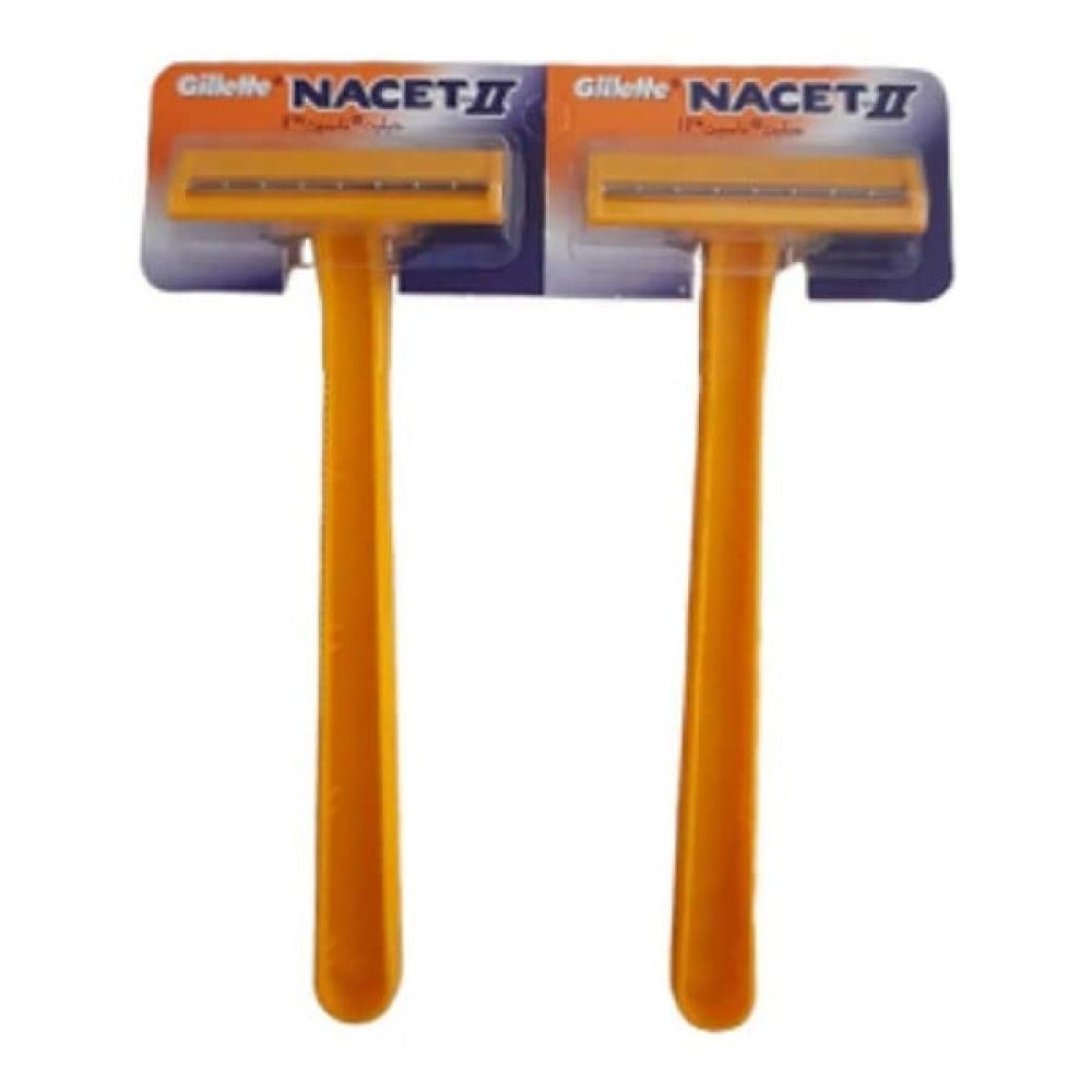 كرت شفرات حلاقة جيليت نايست 2 للاستعمال مرة واحدة (تعبئة 48 حبة) - Gillette Nacet II Disposable Razors
