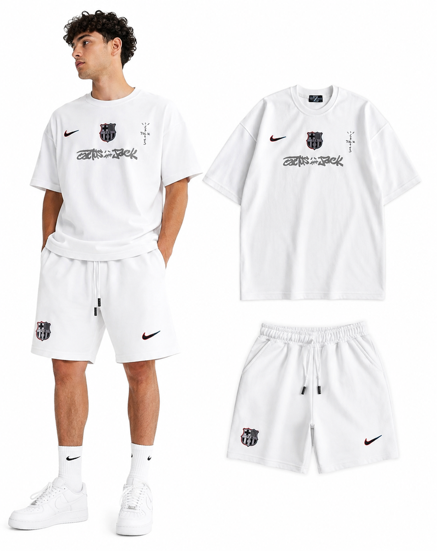 Barcelona White Summer Suit