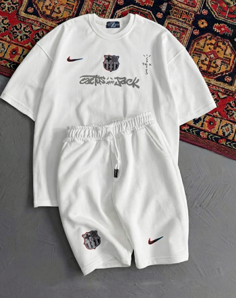 Barcelona White Summer Suit