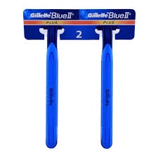 عرض كرت شفرات حلاقة جيليت بلو تو بلس حساسة للاستعمال مرة واحدة (تعبئة 48 شفرة) - Gillette Blue II Plus Sensitive Razors 48s