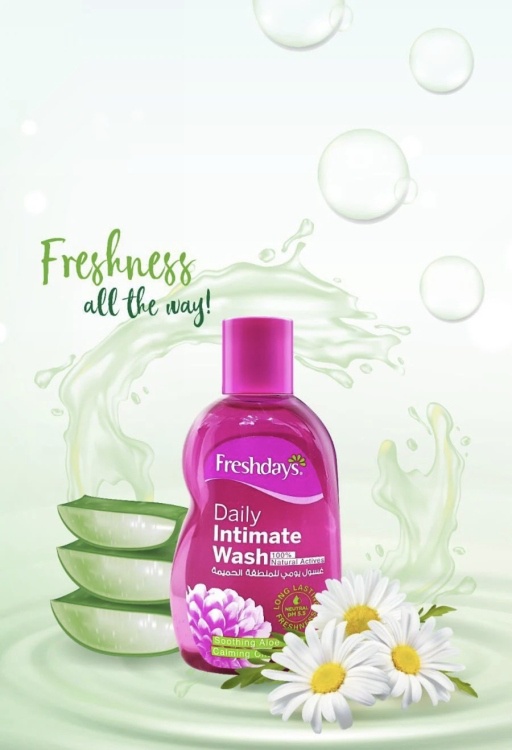 غسول يومي للمنطقة الحساسة فريندز بخلاصة الصبار والبابونج المهدئ 200 مل- Freshdays Daily Intimate Wash