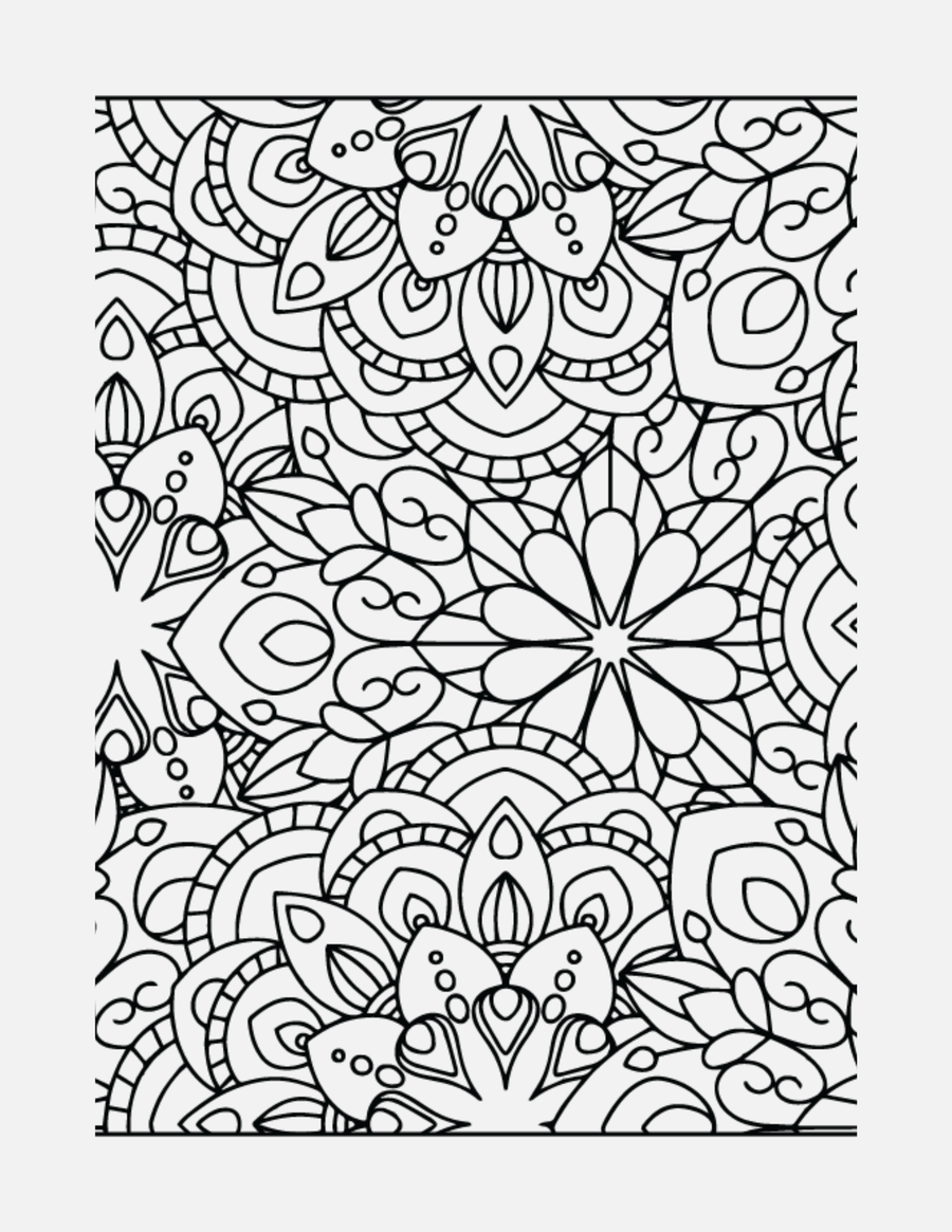 Blooming Mandalas | Floral Mandala Coloring Book