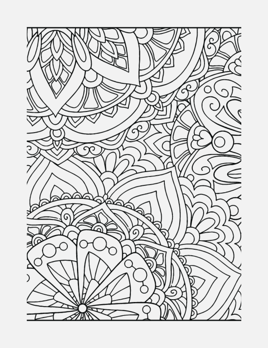 Blooming Mandalas | Floral Mandala Coloring Book