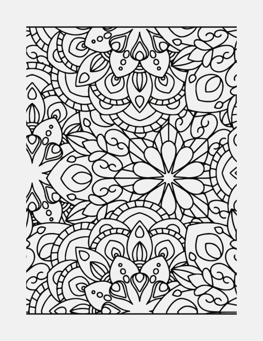 Blooming Mandalas | Floral Mandala Coloring Book
