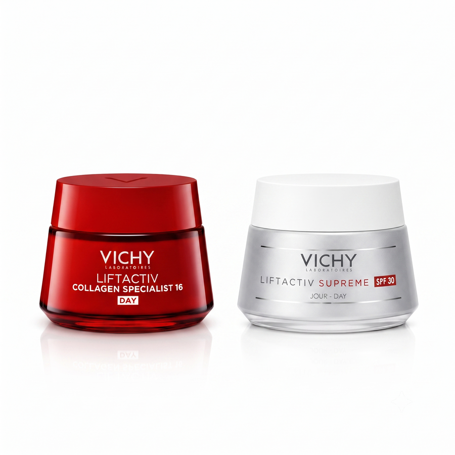 Vichy Liftactiv Anti-Aging & Firming Daily Care Bundle (Liftactiv Supreme SPF 30 + Collagen Specialist Cream)